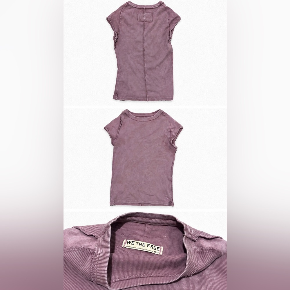 Free People Girls' Dusty Mauve Short Sleeve Tee